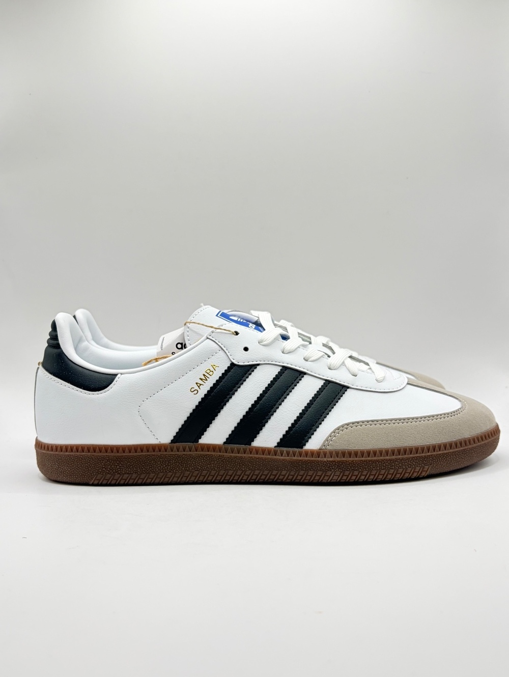 adidas Samba Vegan White, Black and Gum, men’s size 11 NWT